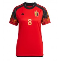 Camiseta Bélgica Youri Tielemans #8 Primera Equipación para mujer Mundial 2022 manga corta